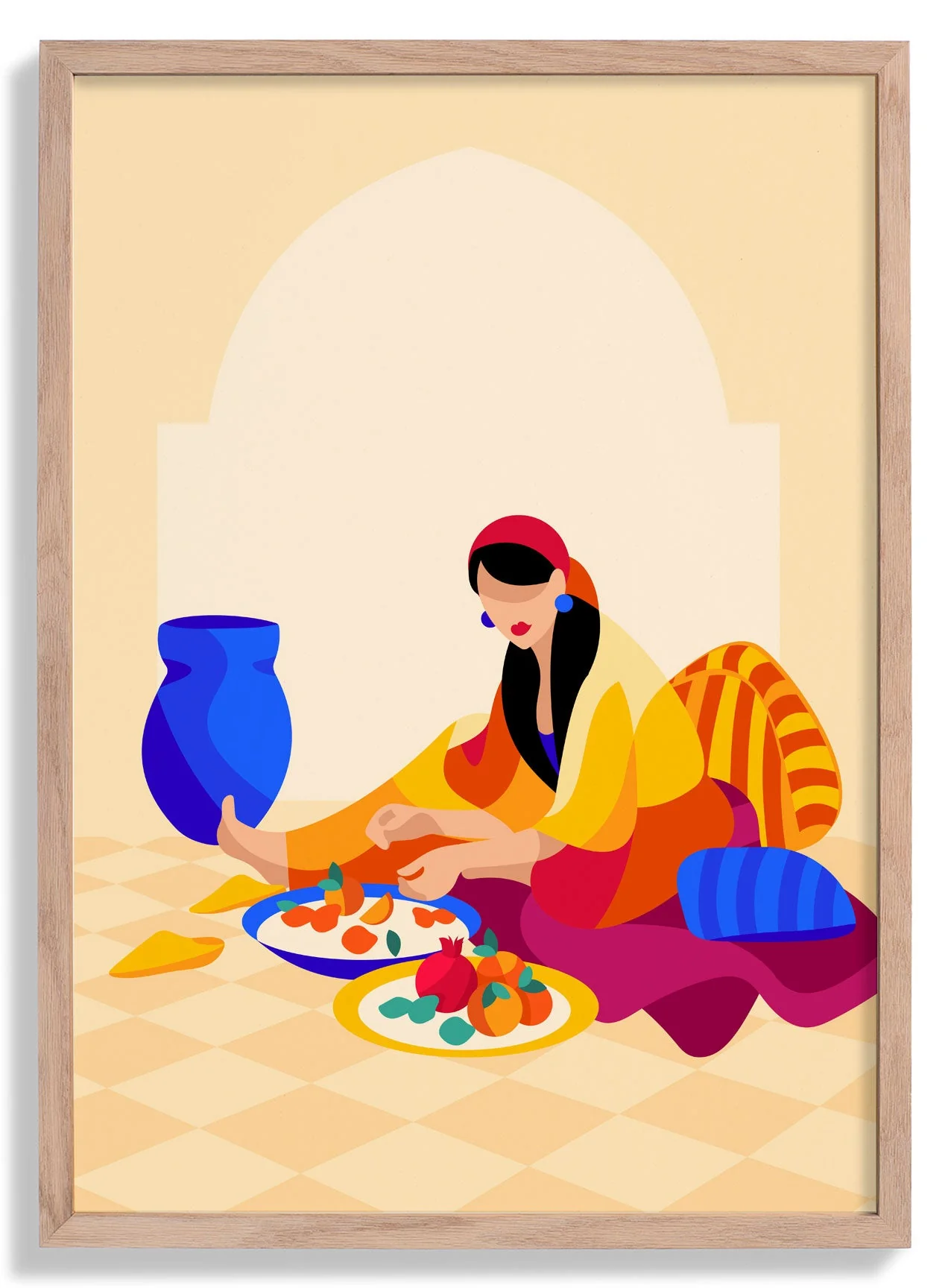 Femmes aux fruits von Sofia Doudine