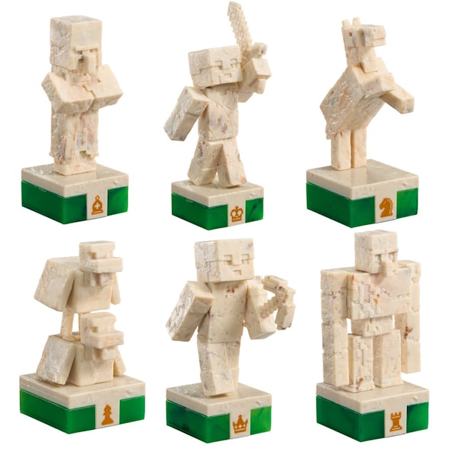 Minecraft - Chess Set Overworld Heroes vs Hostile Mobs