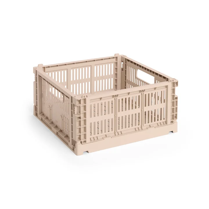 HAY - Colour Crate Korb Square M, 29,5 x 29,5 cm, powder, recycled