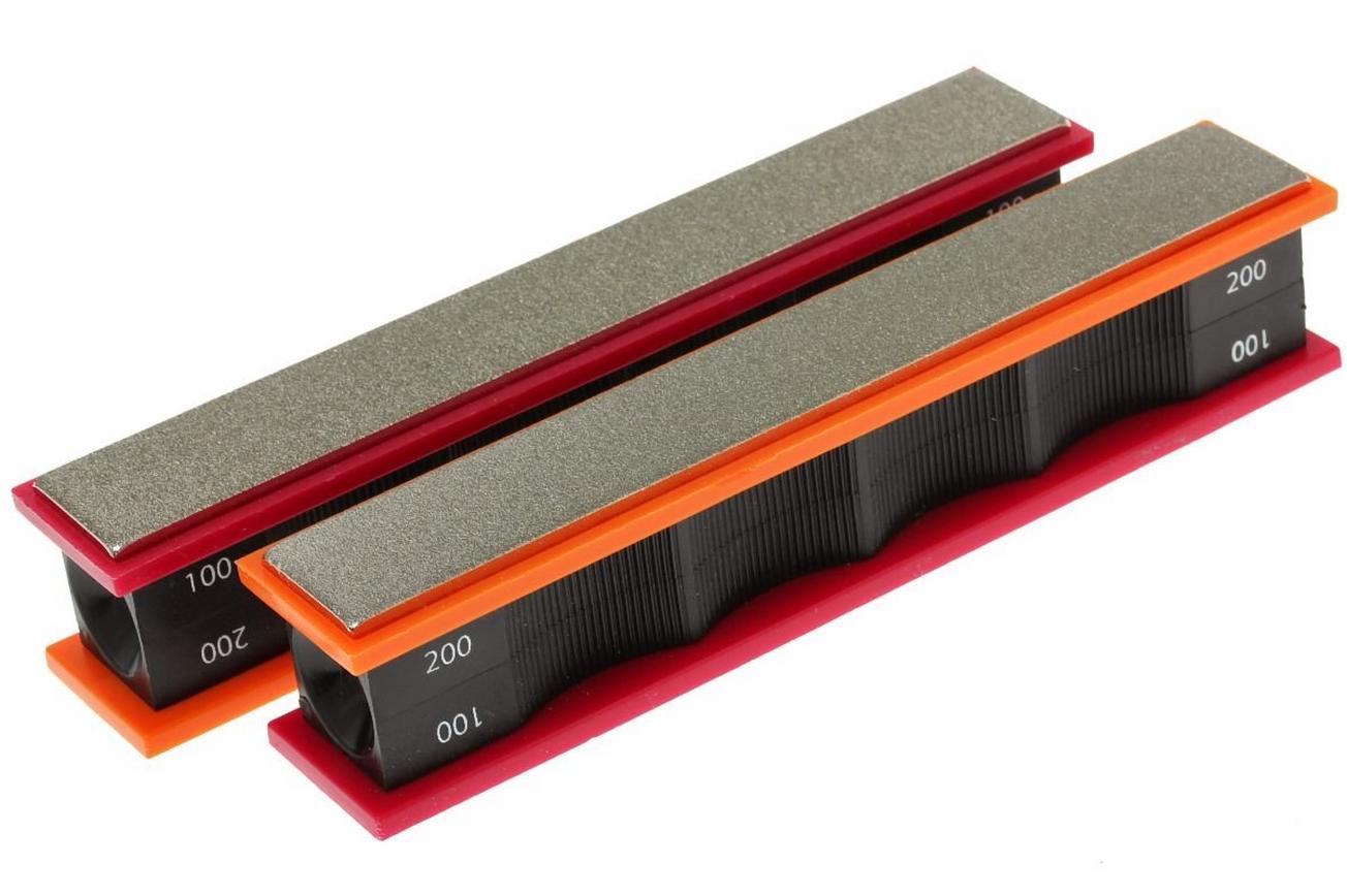 Wicked Edge set diamanten slijpstenen, grof 100/200