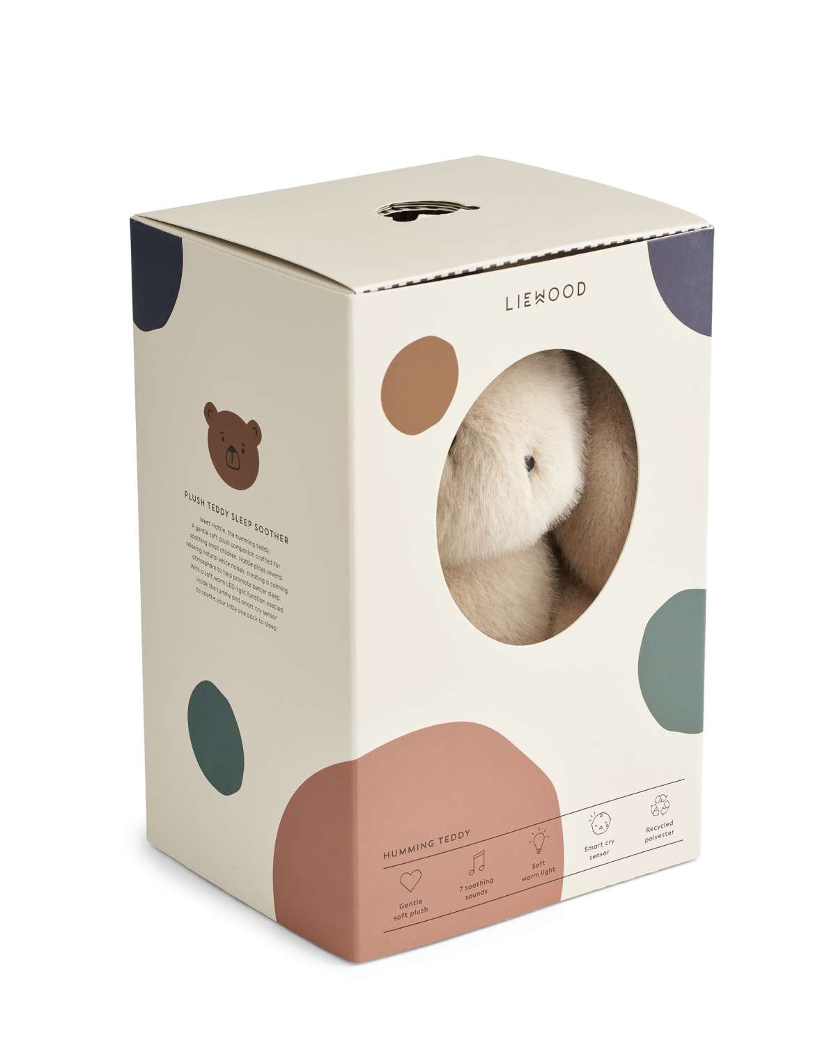Bamse m/ Lyd og Nattlampe | Hattie Humming Teddy