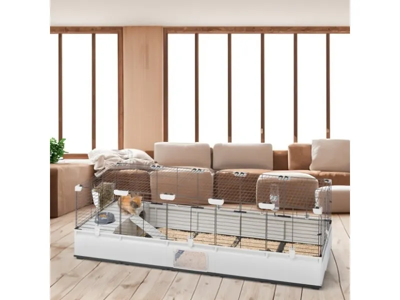 FERPLAST Modular 4 - bur til kanin og marsvin - 179 x 72 x 56cm