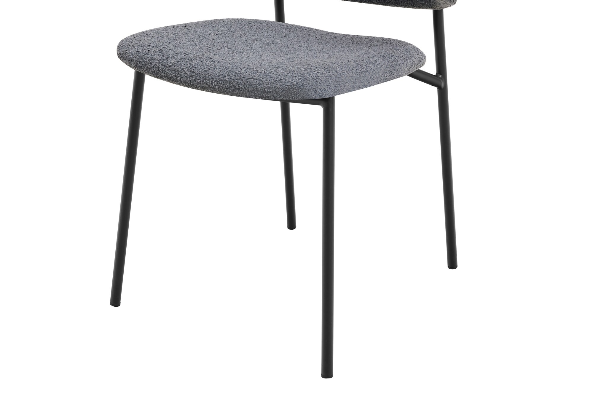2er Set Armlehnstuhl grau Esszimmerstuhl Polsterstuhl Wohnzimmer Küche Stuhl