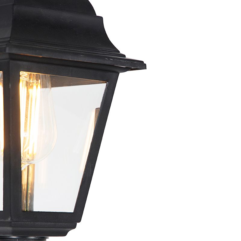 Klassieke buiten hanglamp zwart IP44 - Capital