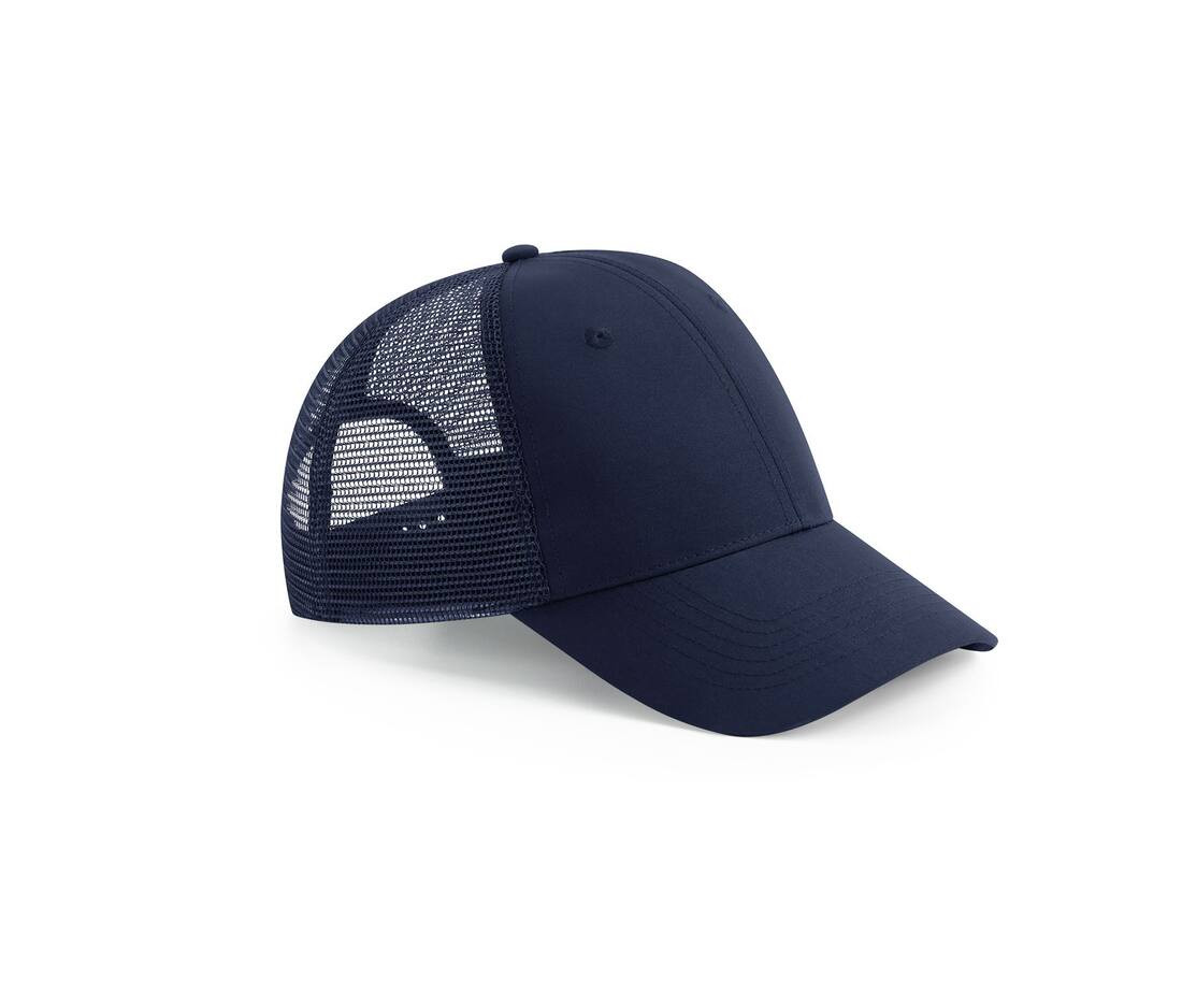 BEECHFIELD BF075R - Casquette 6 pans style trucker en polyester recyclé