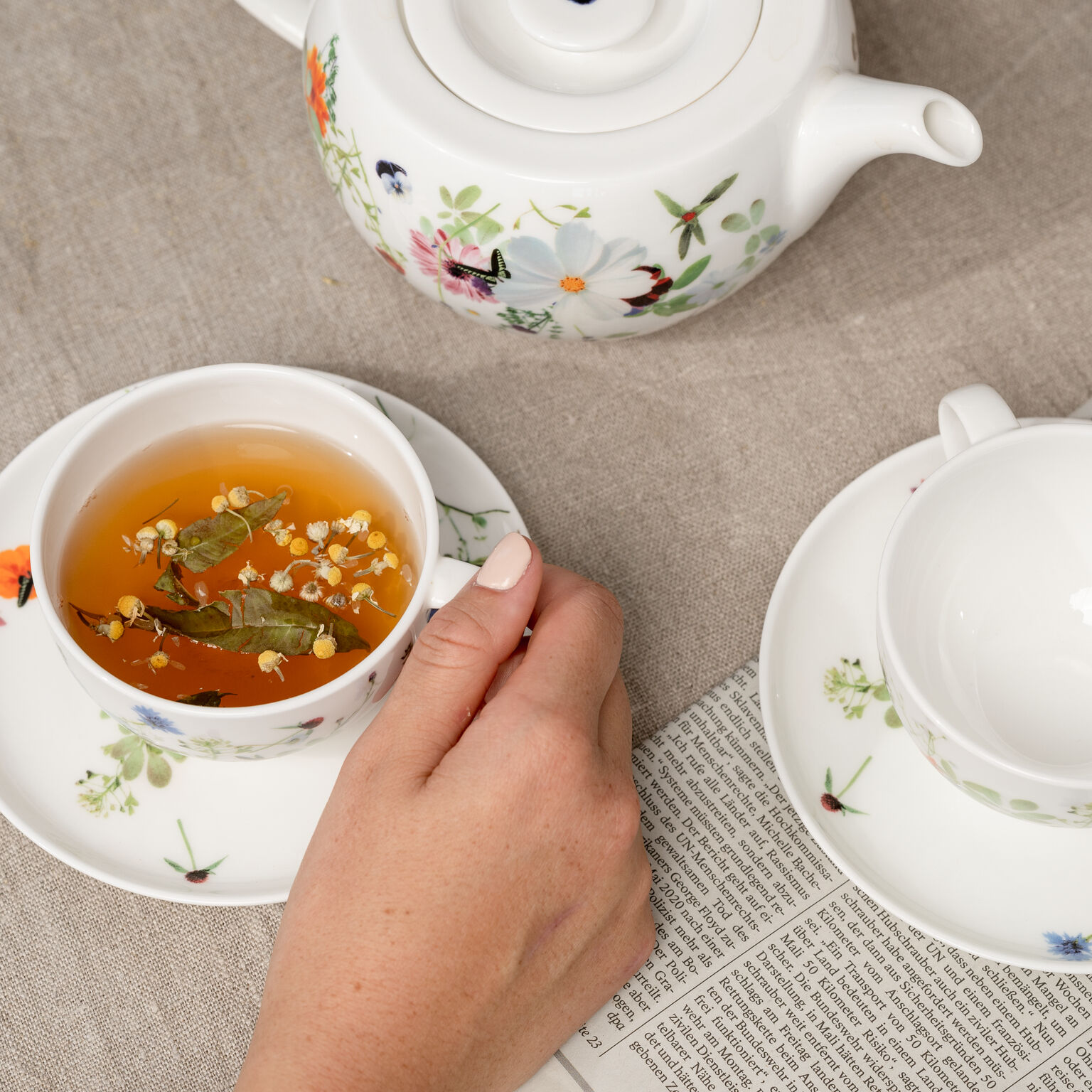 Brillance Bone China Grand Air Teeset 5-tlg.