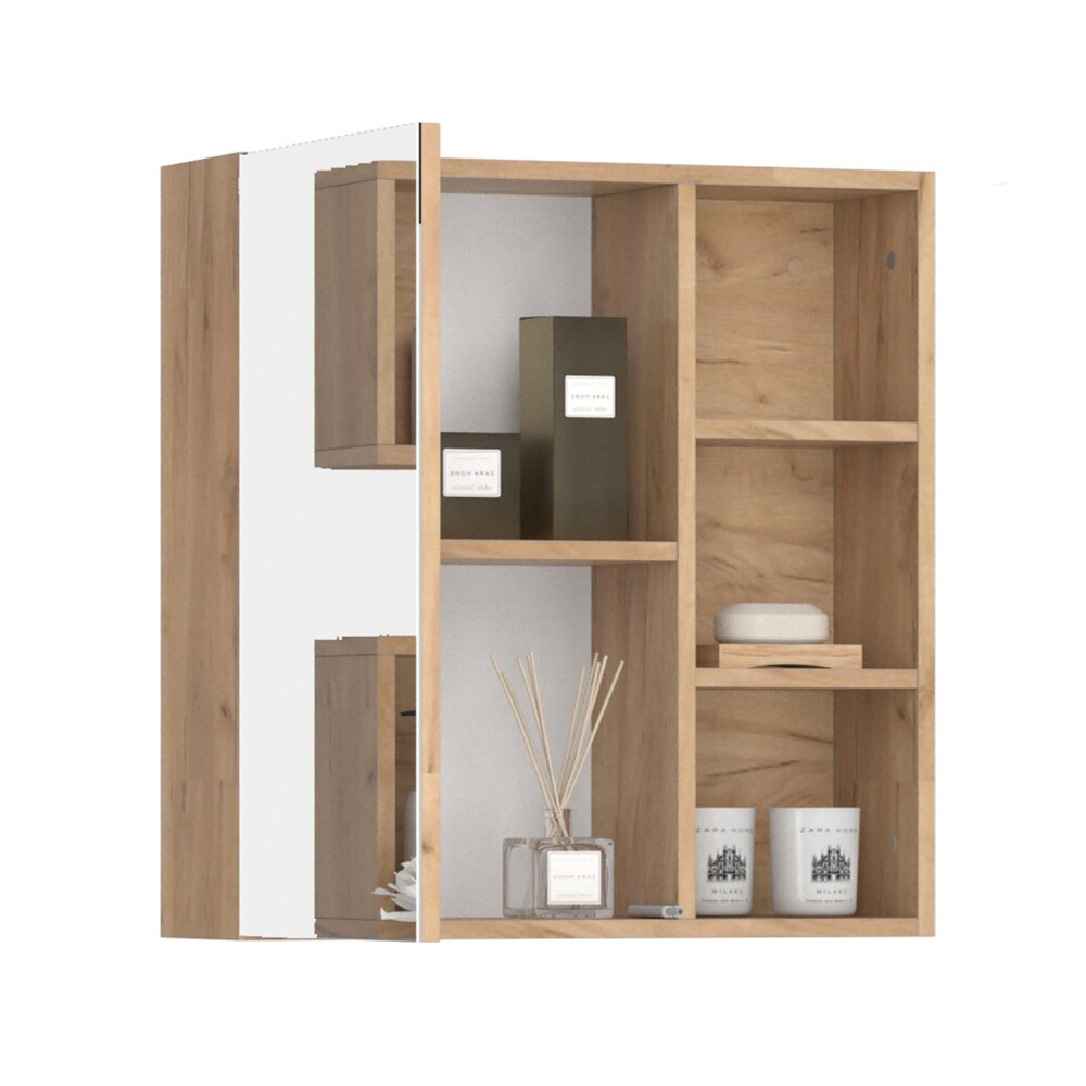 Vicco Spiegelschrank Badspiegel Badschrank Senyo Goldkraft Badezimmerspiegel