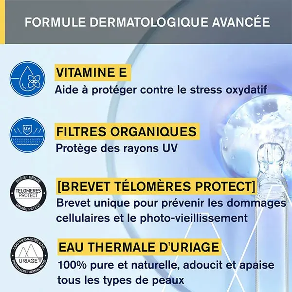 Protetor solar facial Uriage Bariésun Golden Tint FPS 50+ 50ml