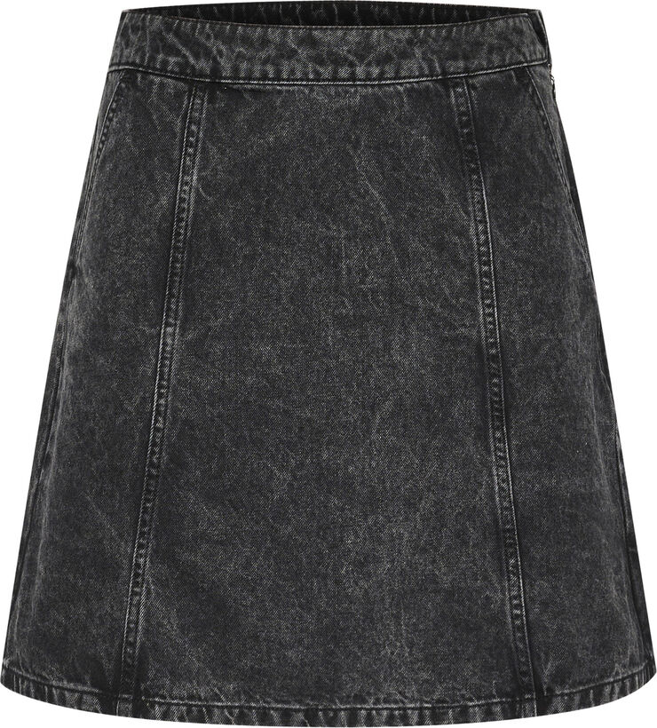 Kaffe KAemma Denim Skirt Medium grey denim