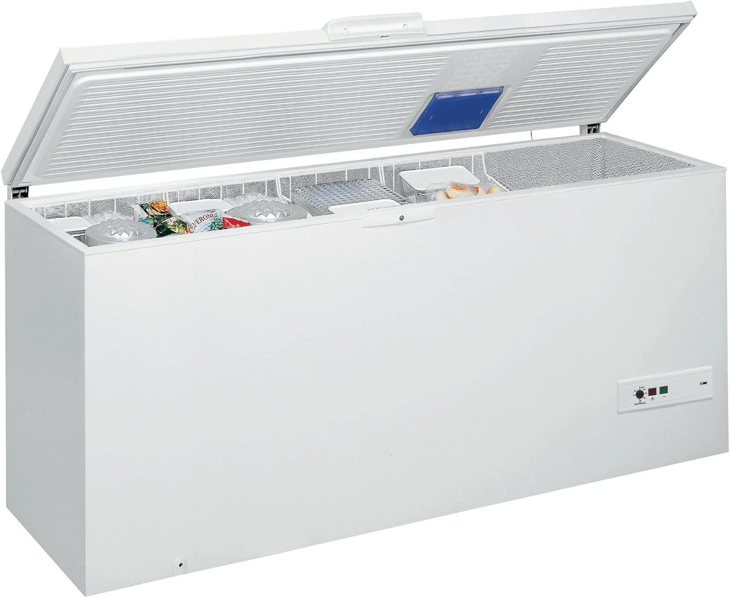 Congélateur coffre Whirlpool WHM4611 - Froid statique / 437 litres / Blanc / A+ / Pose libre