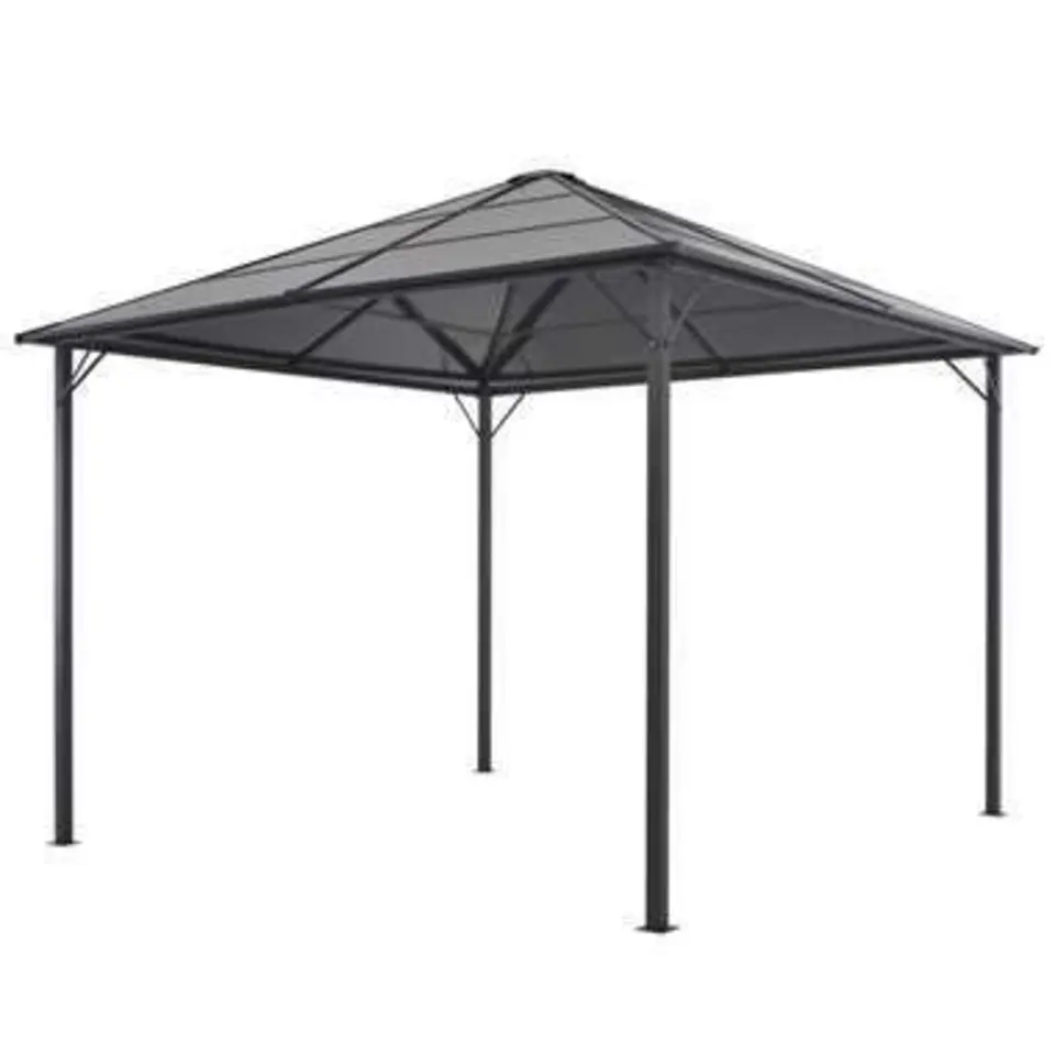 vidaXL - Luifel - Zwart - Stof - 3 x 3 m