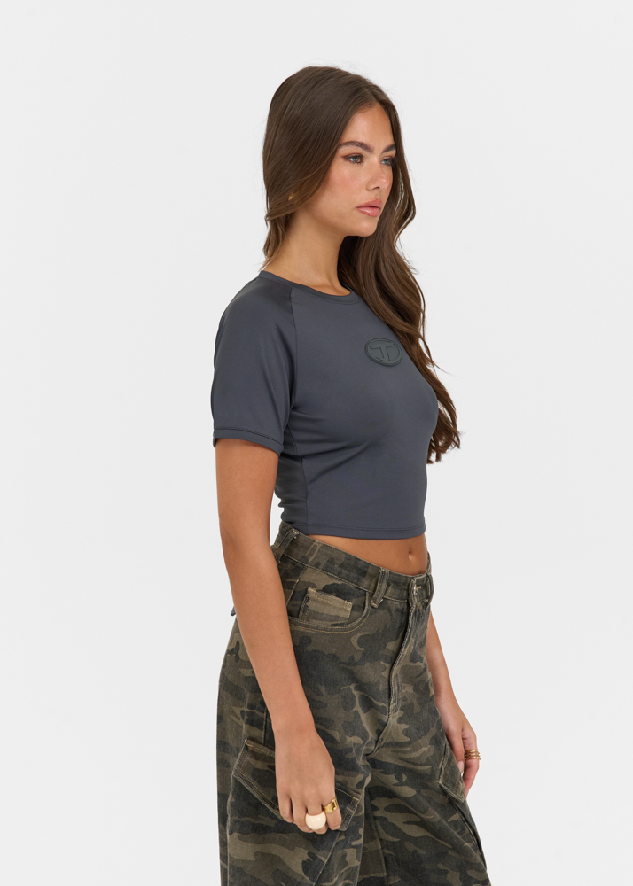 T mini t-shirt donkergrijs