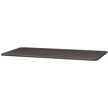 WOOOD tafelblad Tablo afgerond mid brown 24 mm 210x100 cm
