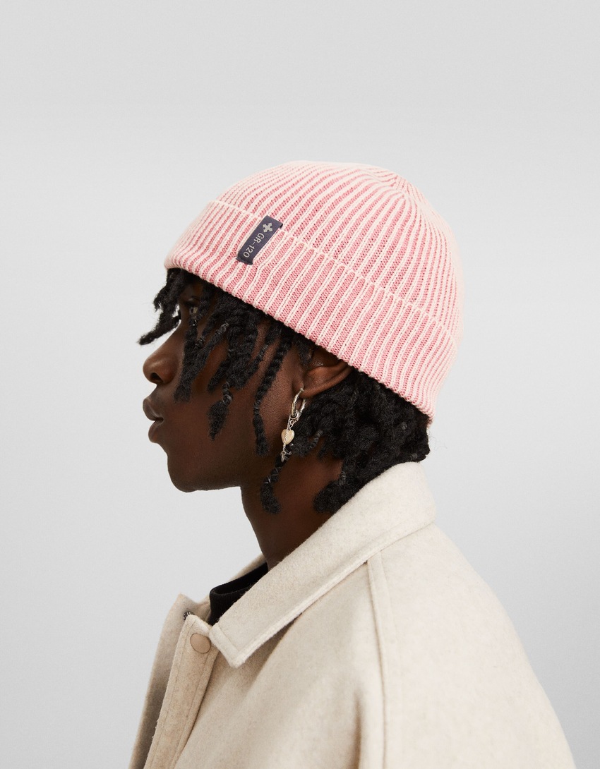 Gorro com efeito desbotado