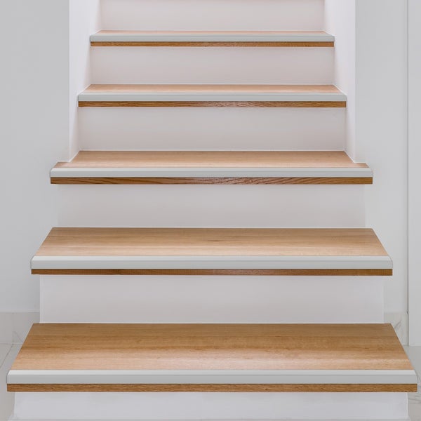 Voorgeboord tredeprofiel, integrale vorm: L - traprandprofiel, zilver, 30 x 35 x 1340 mm