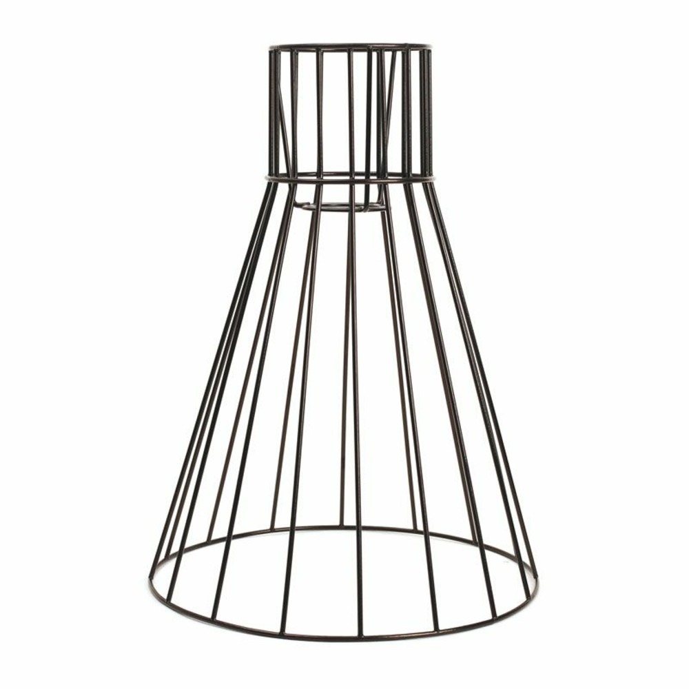 Abat-jour jupon noir 33 x 25 cm
