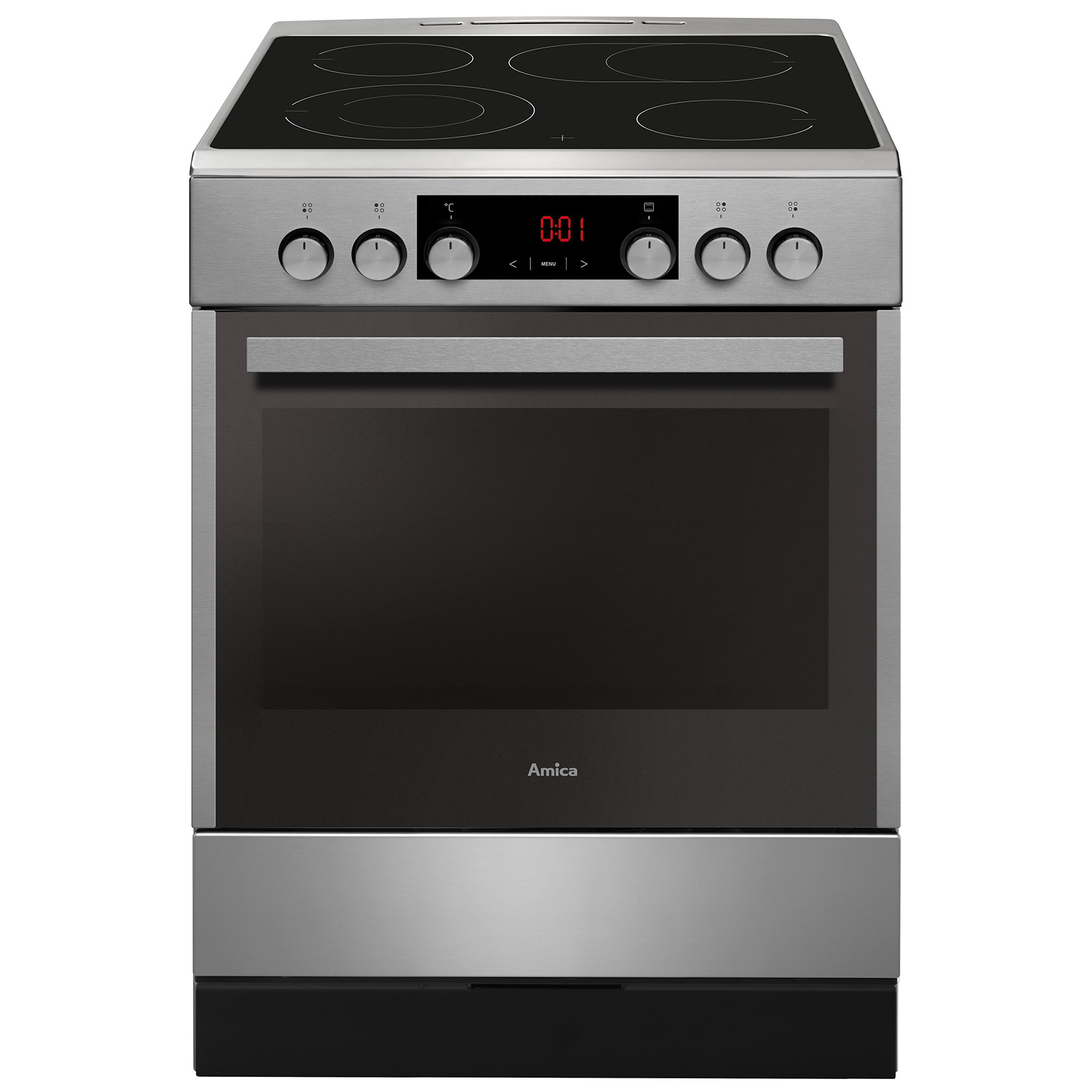 AMICA Elektro-Standherd SHC 914 100 E - Edelstahl - A