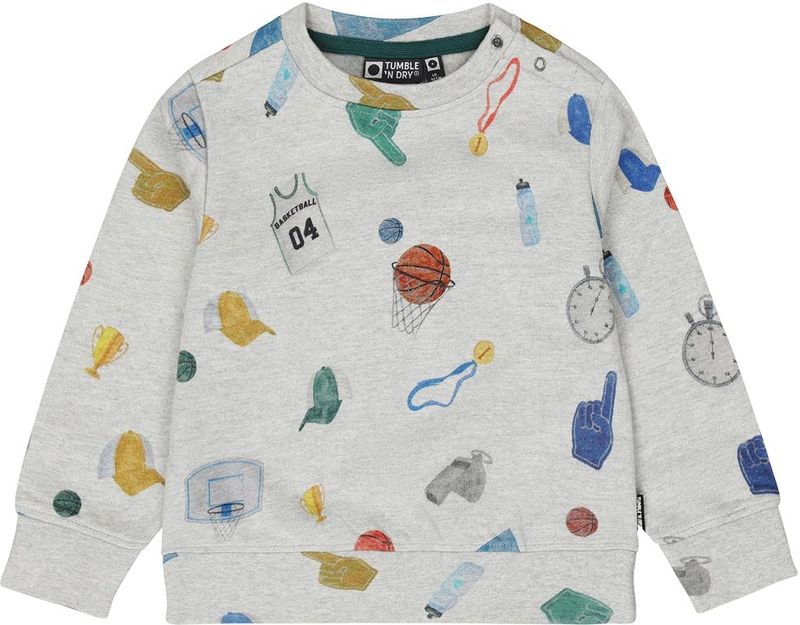 Tumble 'N Dry jongens sweater - Grijs melee