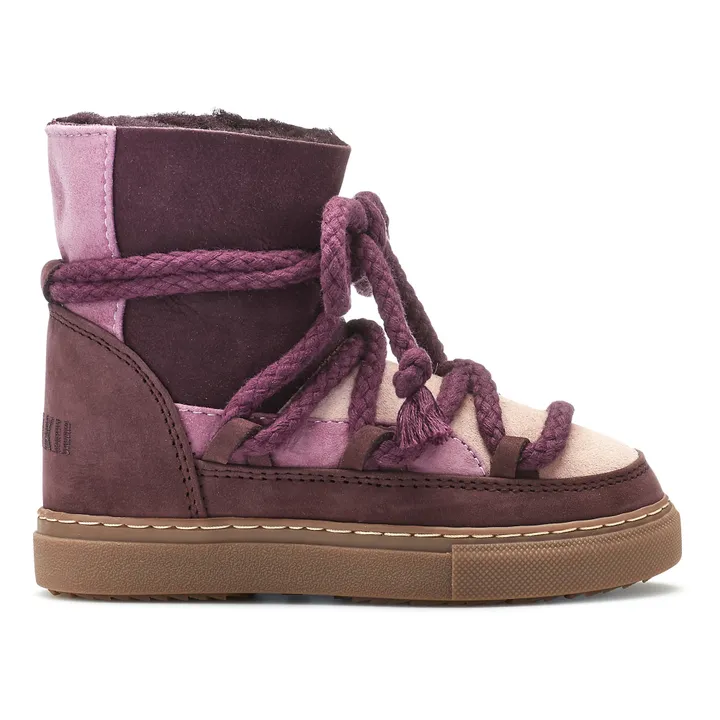 Inuikii Boots Fourrées Patchwork | Prune