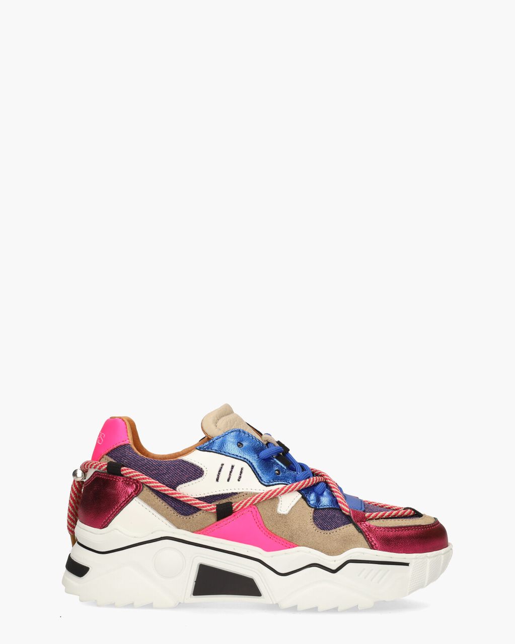 DWRS Label Jupiter Denim Roze/Multicolor Damessneakers