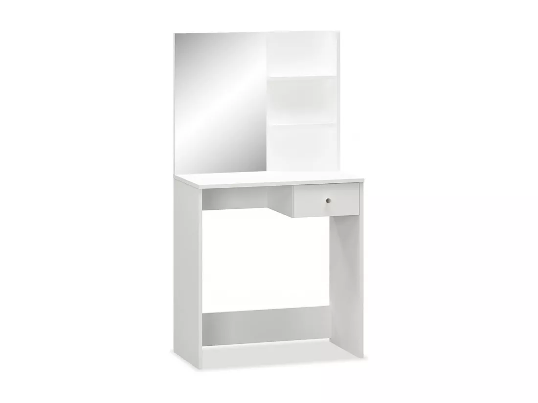 Coiffeuse Bois d’ingénierie 75x40x141 cm Blanc
