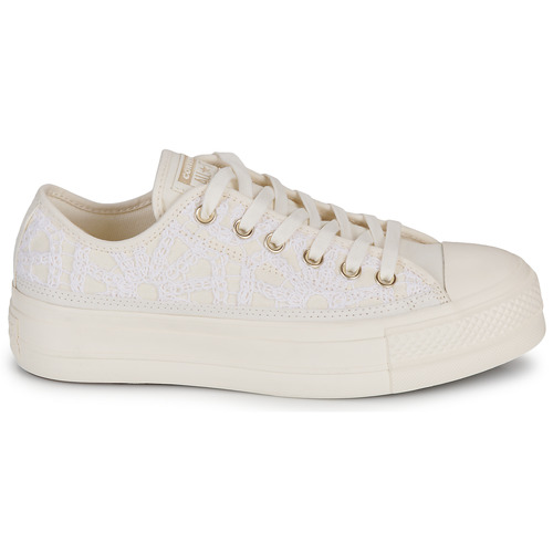 Converse - CHUCK TAYLOR ALL STAR LIFT-WHITE/EGRET/EGRET - Blanc