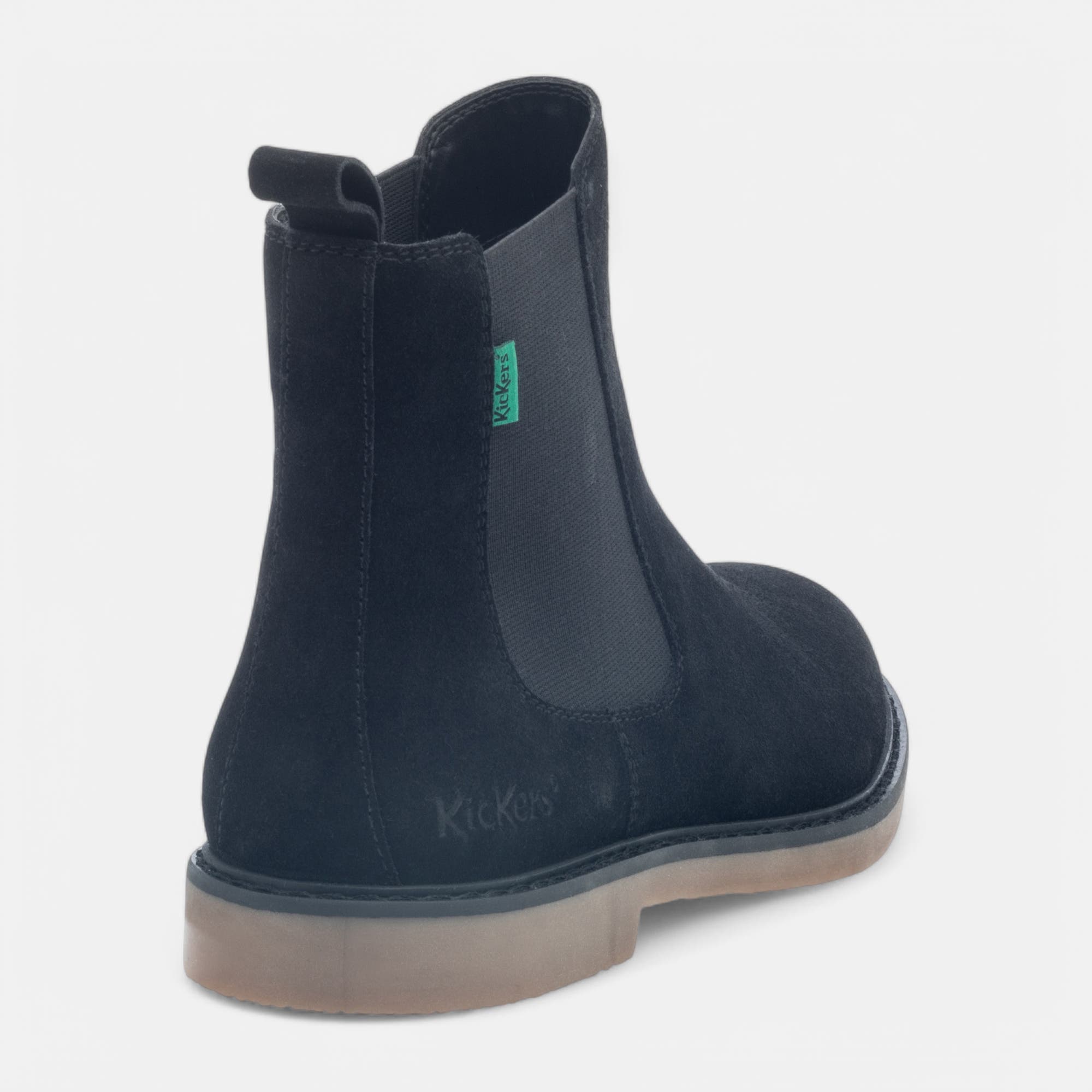 Boots chelsea Femme en cuir noir