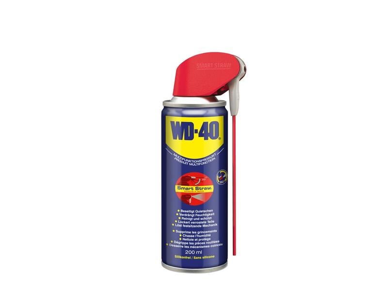 WD-40 Multifunktionsprodukt Smart Straw 200 ml Schützt Metall vor Rost und Korrosion, Multifunktionsöl, Kontaktspray