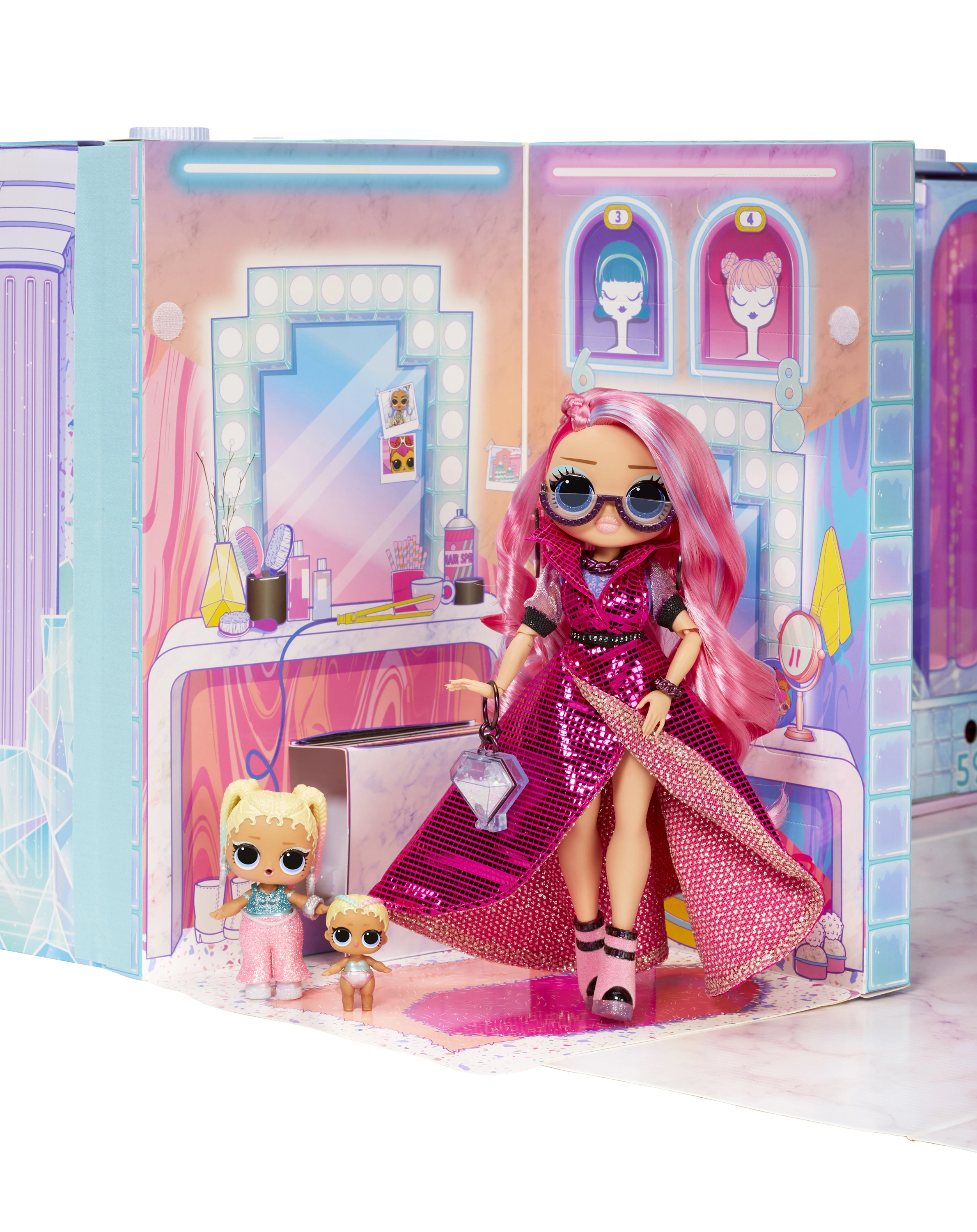 Puppen-Spielset OMG RUNWAY mit 12 Puppen