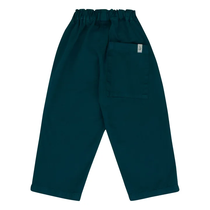 Bonnie & The Gang Pantalon Frits Coton Bio | Bleu Vert