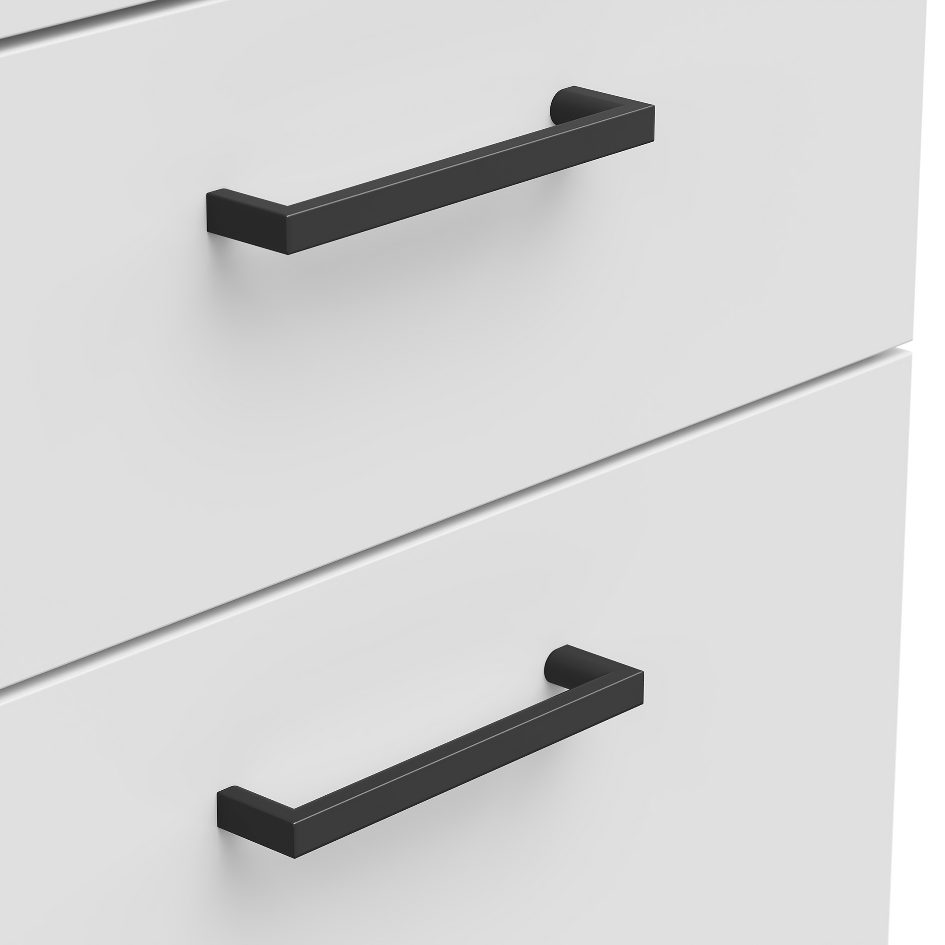 Kommode - weiß - eine Tür - 2 Schubkästen - 45 cm