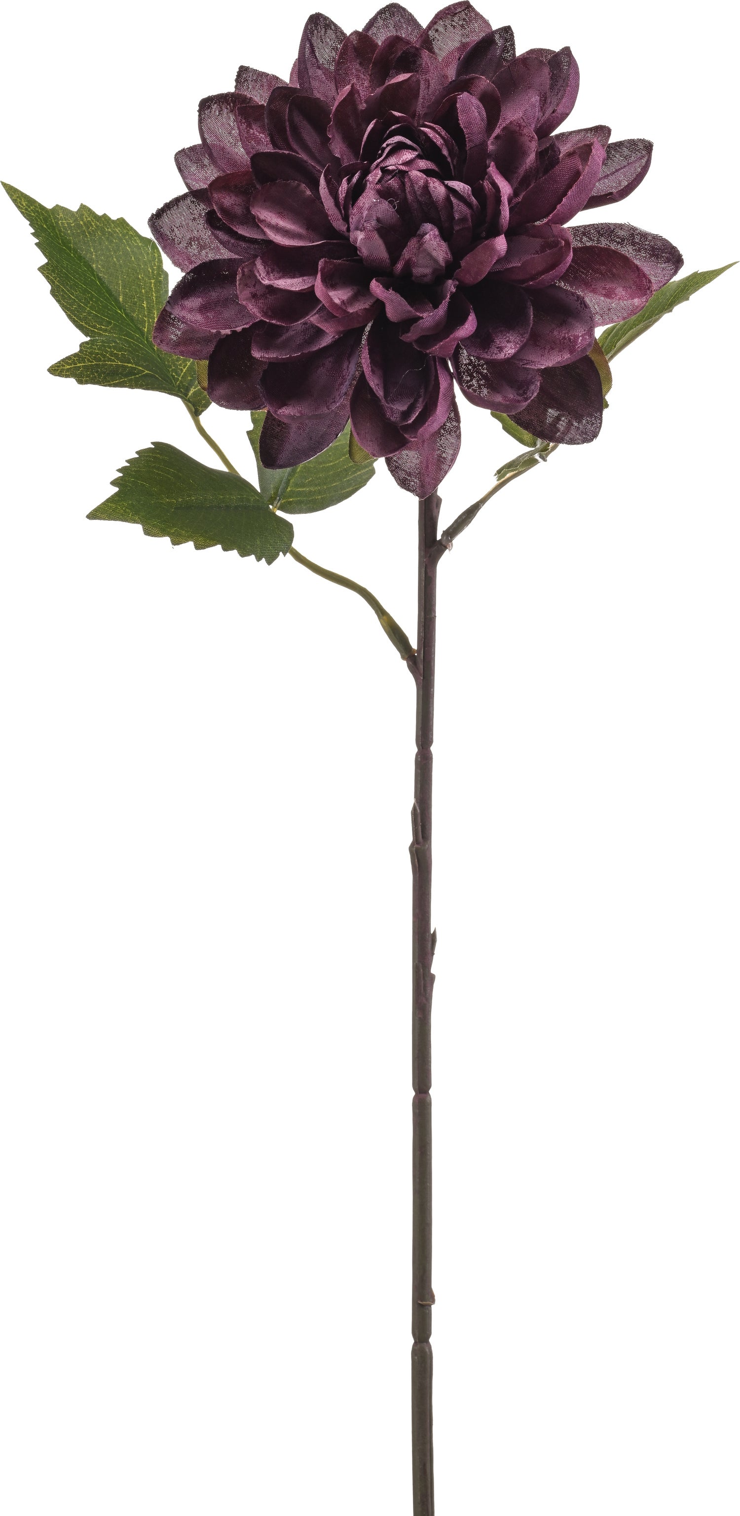 Emerald kunstbloem Dahlia donker paars 58 cm