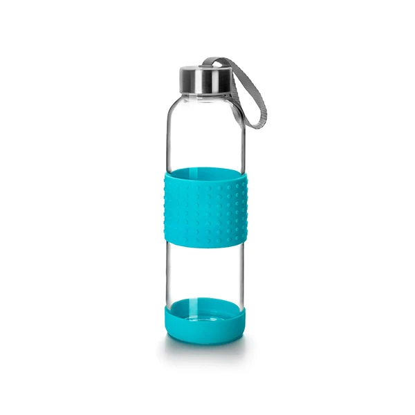 Bouteille bleu en verre 500 ml Ibili