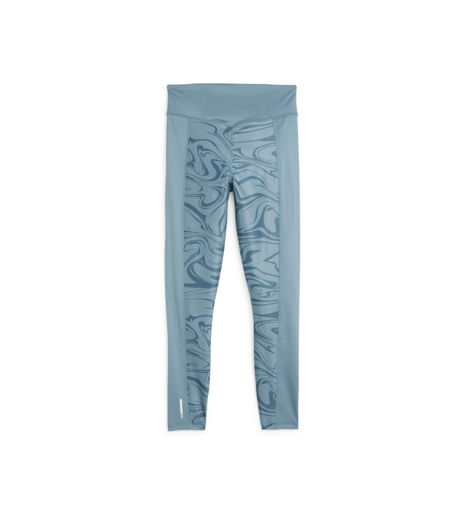 Calça legging de treino de cintura alta Puma azul