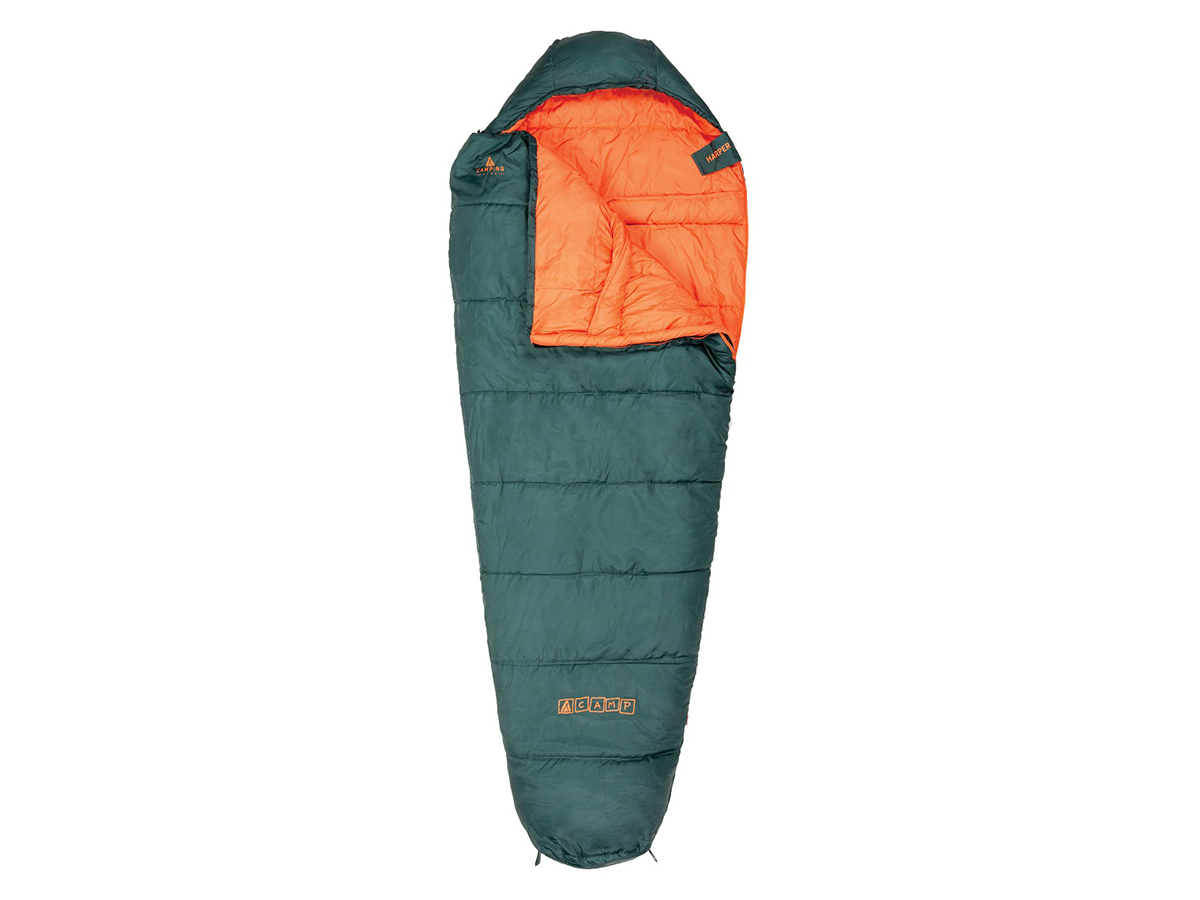 ACAMP Harper 220 x 85 cm mummie slaapzak - Green