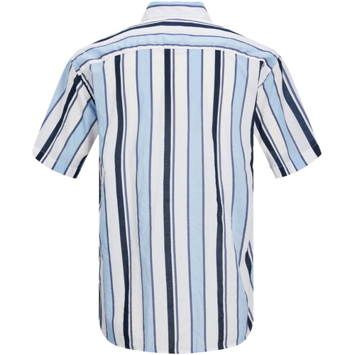 Jack & Jones - 12207424 JORALOHA STRIPE SHIRT SS SN CASHMERE BLUE Azul