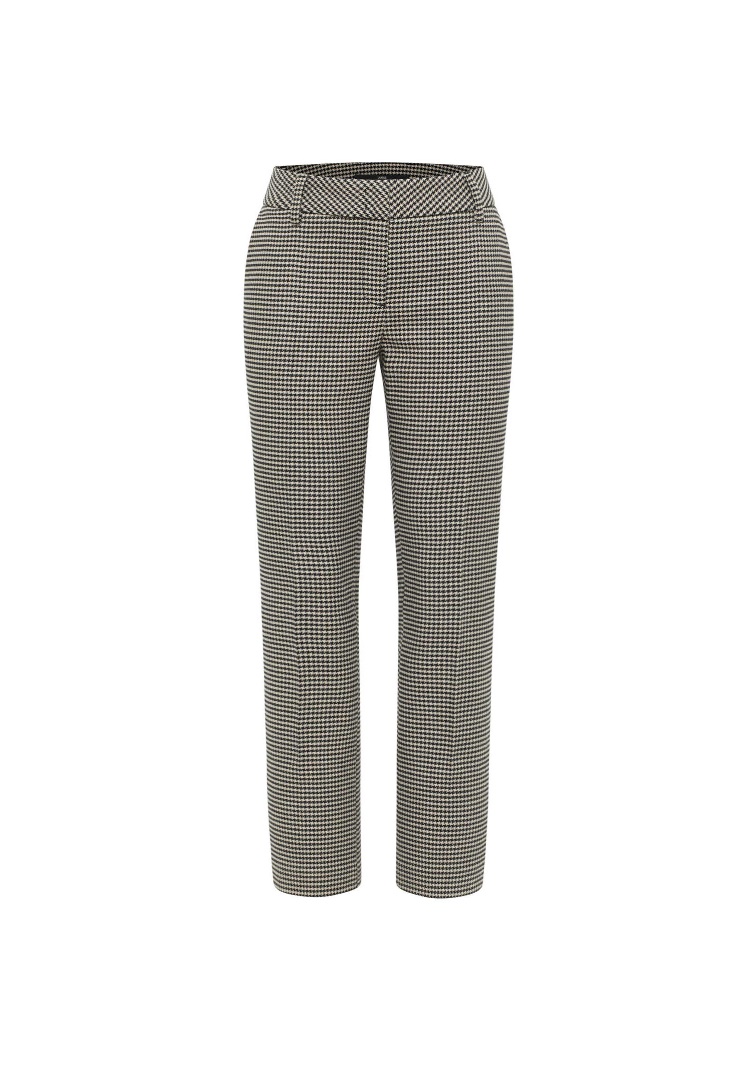 Lanius Hahnentritt-Hose Black/Off White