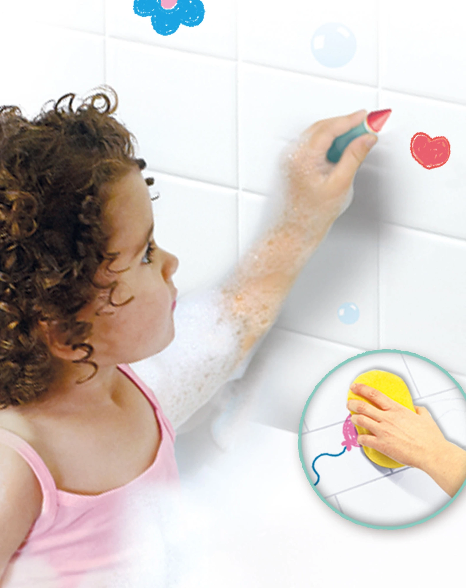 Badewannenspielzeug TINY TALENTS - MALSTIFTE 8er-Set