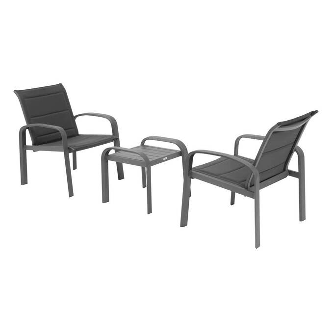 Salon de jardin duo ELYN Anthracite & Graphite