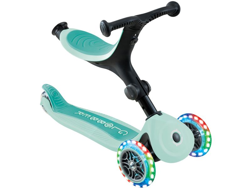 GLOBBER Kinder-Laufrad Go up Dark Mint 3-in-1 Rutscher Kinder- Dreirad