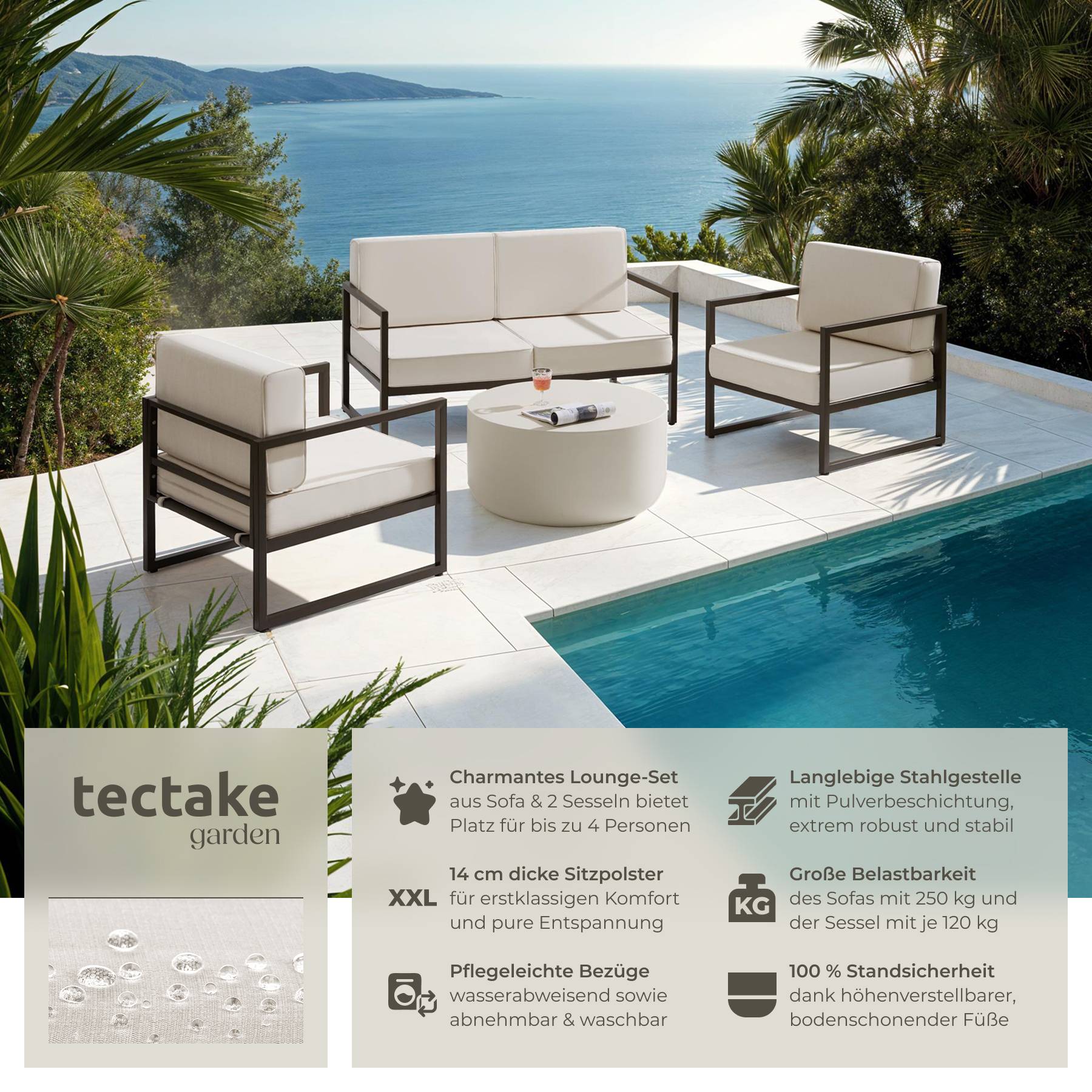 Garten-Loungeset Comosa