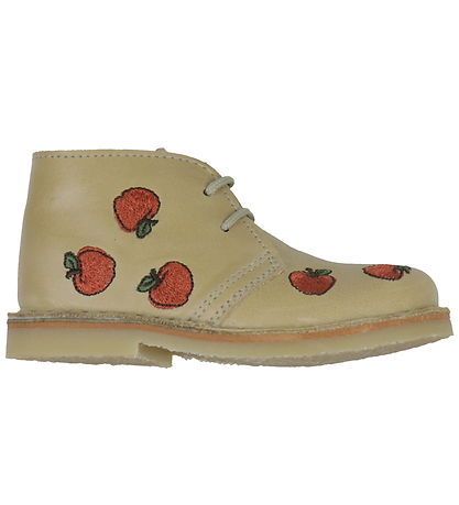 Pom Pom Schuhe - Dessert Lace - Dark Camel