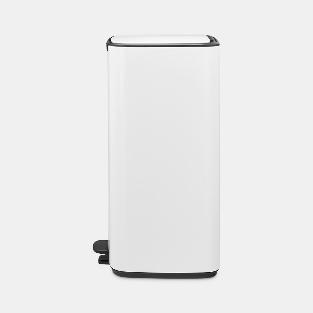 Bo Pedaalemmer, 30 liter, stil sluitend, kunststof binnenemmer - White