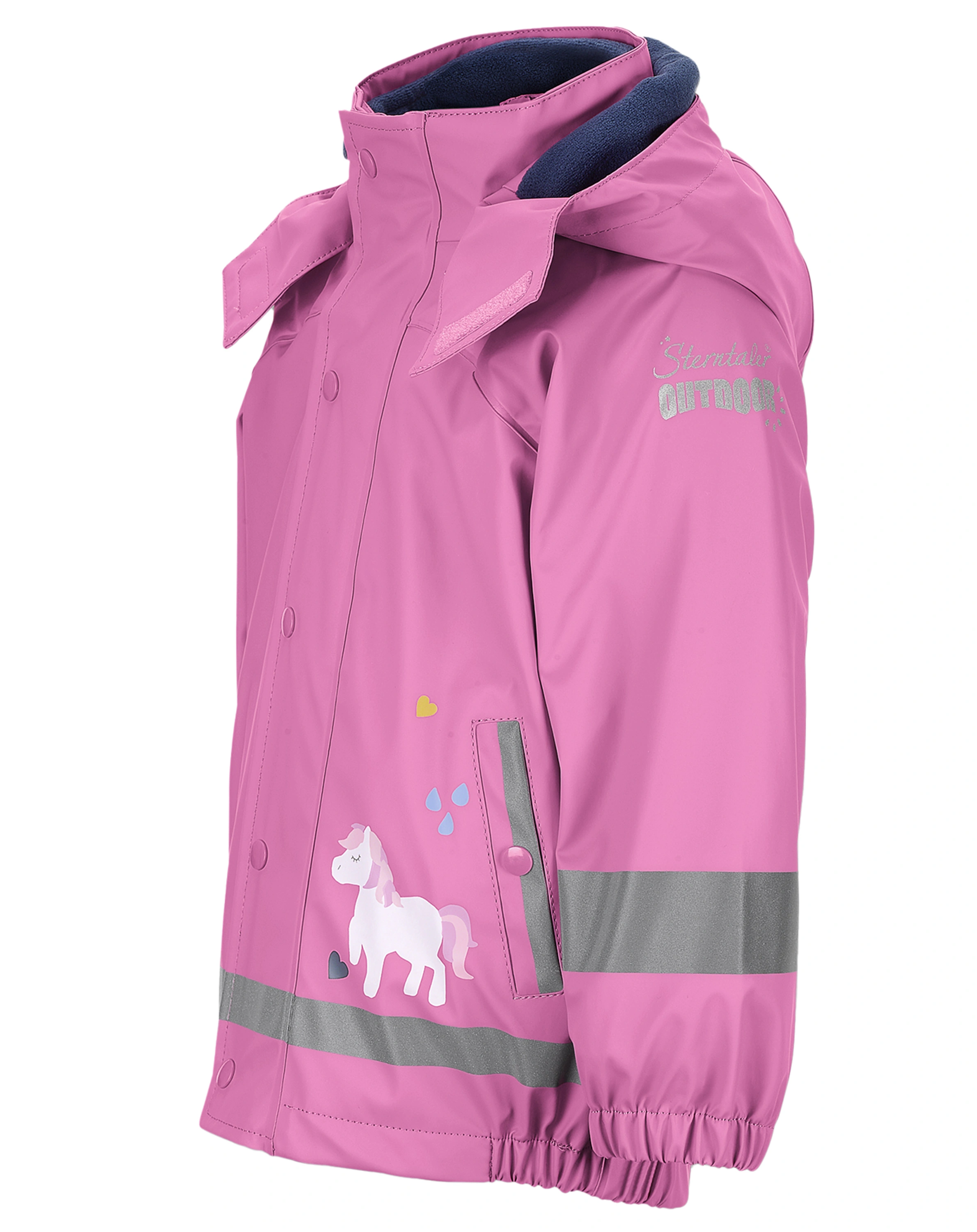Regenjacke PONY mit Innenfleece in hortensie