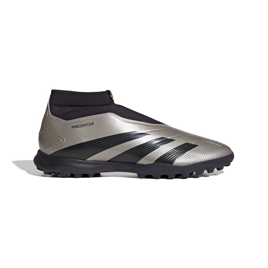 adidas Predator League Laceless TF Vivid Horizon - Argenté/Aurora Black/Turbo
