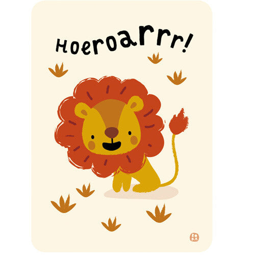By bora verjaardagskaart jungle - hoeraorrr
