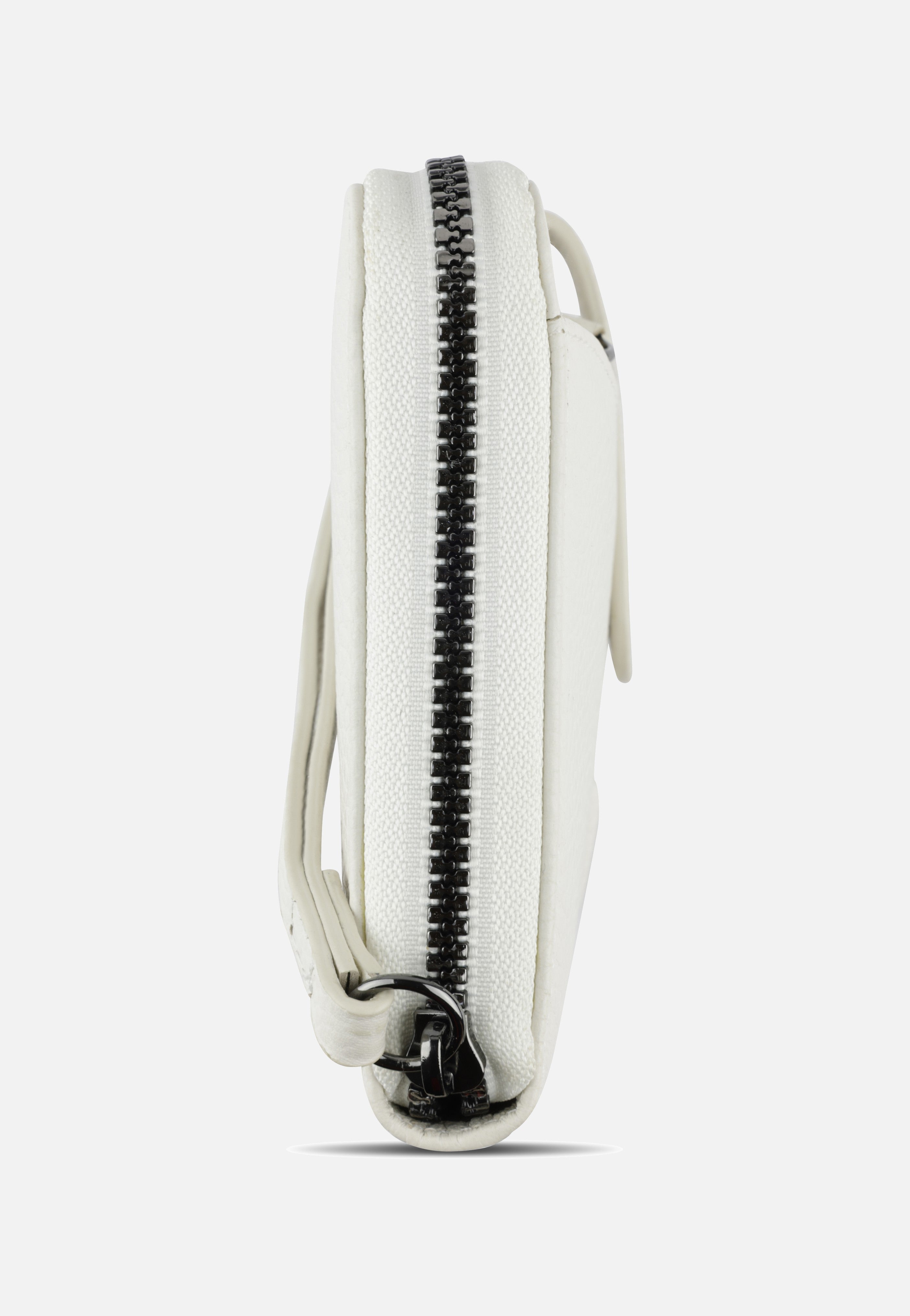 Elsa Long Ladies Zip Key Weiß - Portemonnaie
