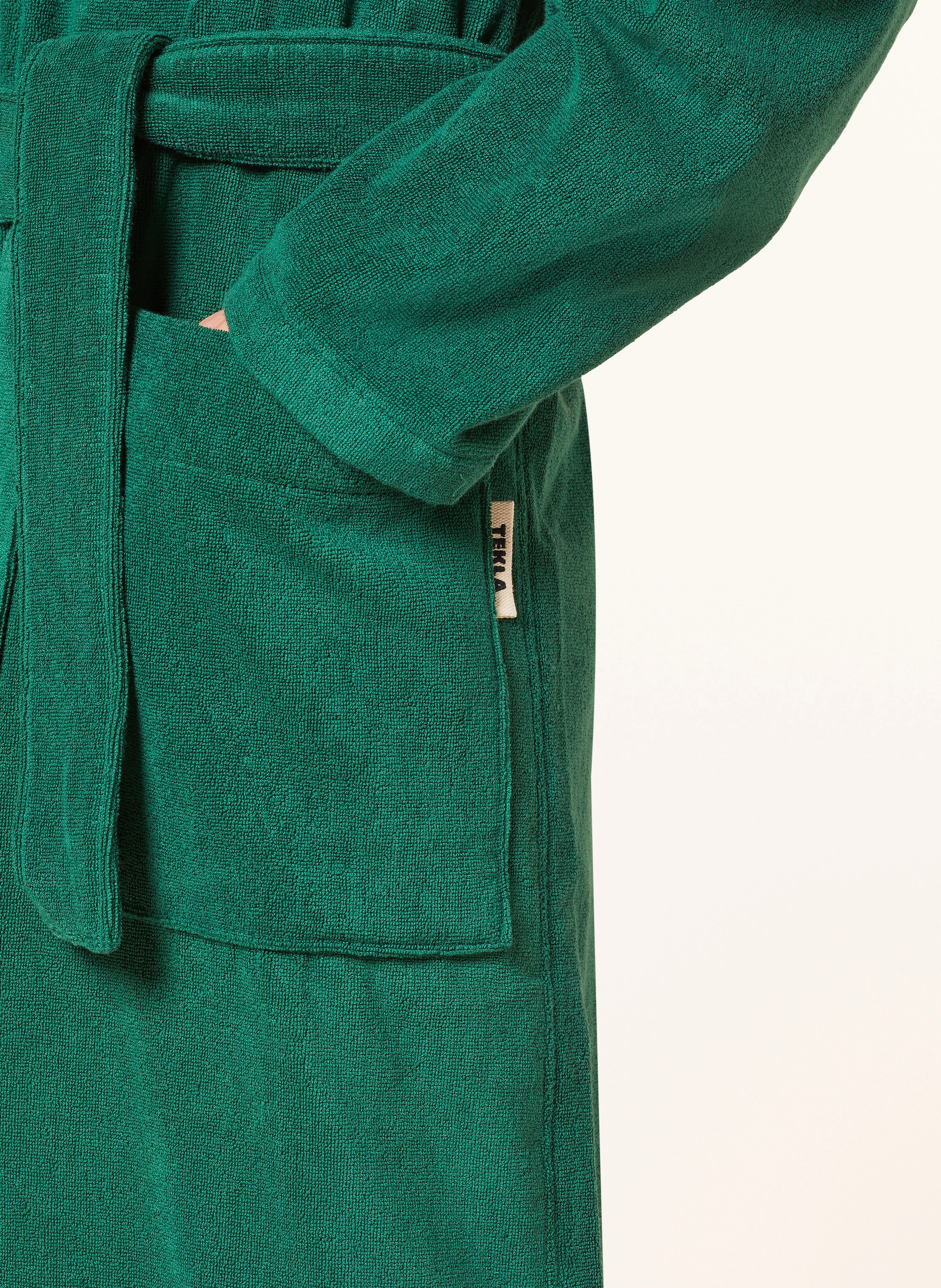 TEKLA Unisex-Bademantel TEAL mit Kapuze