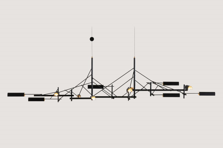 Moooi Tinkering 140 hanglamp LED zwart/messing