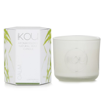 iKOU iKOU Eco-Luxury Aromacology Natural Wax Candle Glass - Calm (Lemongrass & Lime) 85g